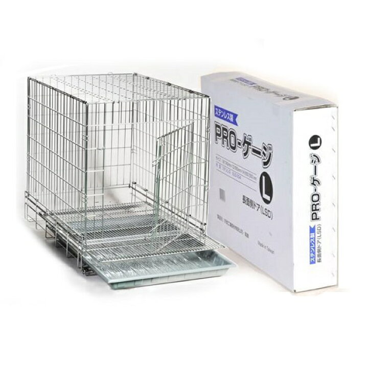 楽天市場】【犬用ケージ】PROステンレスケージ L−SSD 短面扉 