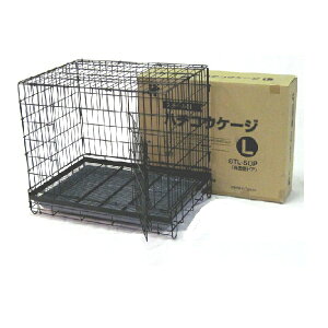 【ハチコウケージ】ハチコウ スチールケージ L−SOP 長面扉(780mm×550mm×H680mm)【ペットケージ 折りたたみ 犬用 犬 ケージ サークル 猫 サークル 屋内 キャットケージ 室内 】【犬 ケージ