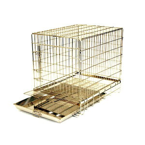 【犬用ケージ】ハチコウ ステンレスケージ M−FOP 短面扉(470mm×610mm×H570mm)【ペットケージ 折りたたみ 犬用 犬 ケージ サークル 猫 サークル 屋内 キャットケージ 室内 】【犬 ケージ 檻