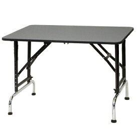【高さ調節できるテーブル】ブラックアジャストテーブル　900　（W900×D600×H580mm〜850mm）【サロン】【ブラックシリーズ】【プロ仕様】【人気】