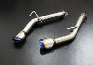 スリーキャッツ YV37 37スカイライン チタン風110Φオーバル 直管 ストレート マフラー