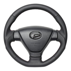 REAL レアル ステアリング【ハイゼットカーゴ&デッキバン(S321V/S331V)/ミライース (LA350S/LA360S)他】オールレザー DIA-LPB-RD 送料無料(沖縄と離島は送料着払い)