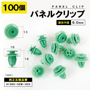 �p�l���g�����N���b�v N-BOX 10�� 30�� 50�� 100�Z�b�g �z���_ 91560-SZW-003 �p�l���N���b�v �u�b�V�����x�b�g �g���� �J�E�����x�b�g