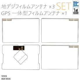 フィルムアンテナ 地デジ ワンセグ フルセグ GPS一体型フィルム セット トヨタ TOYOTA NHZN-W59G テレビ受信