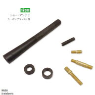 ショートアンテナ 12cm カーボン仕様 マツダ アクセラ スポーツ 汎用 車 黒 ブラック MAZDA パーツ 外装 …