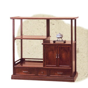 民芸飾棚 古代90 YK404 うるしん 幅90cm 静岡県産