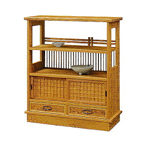 民芸飾棚 屋久杉 八重衣 30 古典木工 九州大川産