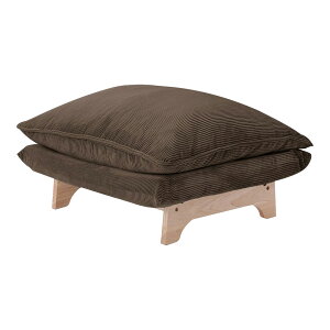 日本製 脚付きローソファ オットマン単品 【Cowser-カウザー-】 脚付き オットマン 座椅子 ソファ リクライニング コーデュロイ ワイド おしゃれ ヴィンテージ 北欧 極厚ウレタン 二重構造 ク