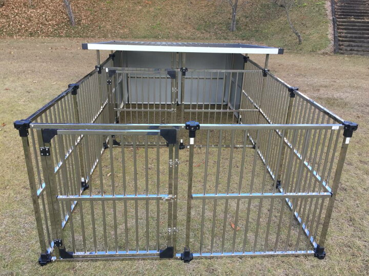 楽天市場】犬小屋 屋外 大型犬 中型犬 ステンレス製 犬舎 ドッグハウス 
