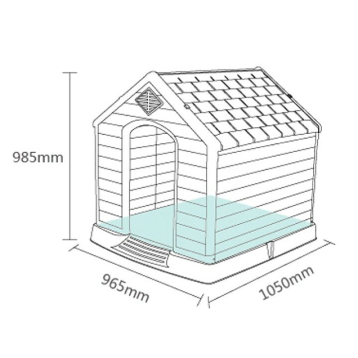 楽天市場】ドッグハウス XDB-413 プラスチック製 広い犬小屋 屋外屋内 