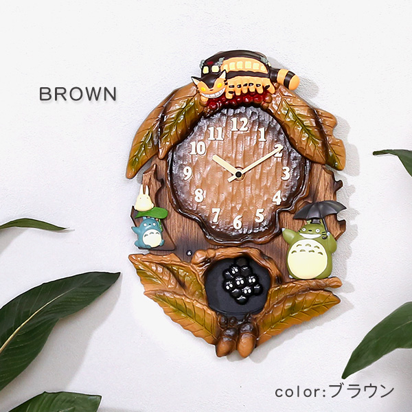 楽天市場】掛け時計 となりのトトロからくり時計 こだわりの天然木製
