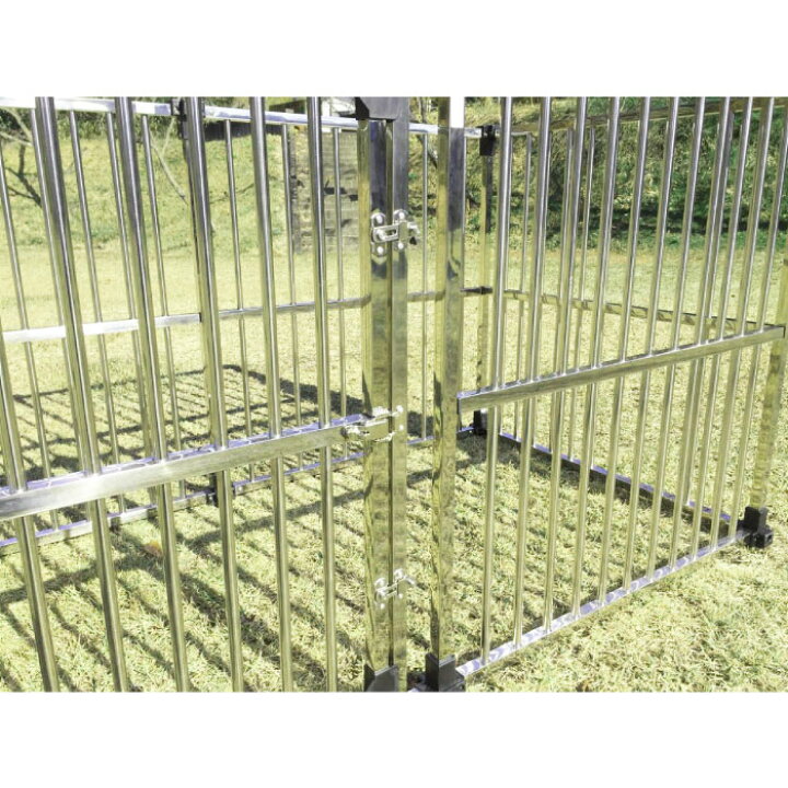 楽天市場】犬小屋 屋外 大型犬 中型犬 ステンレス製 【0.5坪タイプ屋外 