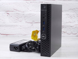 【中古】Aランク Dell OptiPlex 3060MFF 第8世代 cel G4900T NVMe256GB+HDD500GB 極小デスクトップ Win11