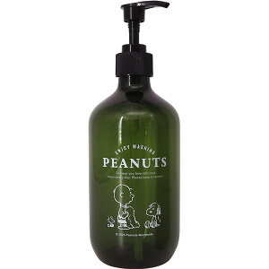 ソープディスペンサー ディスペンサー シャンプーボトル 詰め替えボトル 詰め替え容器 500ml 液体ボトル ソープボトル 液体タイプ スヌーピー SNOOPY 液体洗剤 詰め替え【☆60】/ソープディス