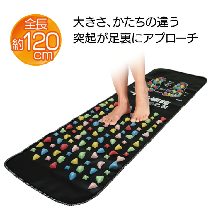 楽天市場 10 10 P10倍 足つぼマット 足つぼ 足裏 足つぼ器具 むくみ 反射区 リフレッシュ 老廃物排出の助け つぼ ダイエットの助け セルフケア 腰痛 冷え 足裏刺激 罰ゲーム 女性 男性 大人 シニア 足つぼ刺激マット Tokutoku