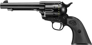 あす楽対応/東京マルイ 10歳以上用 ライブカート エアリボルバー SAA アーティラリーブラック シングルアクションアーミー SAA.45