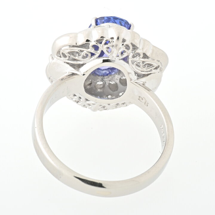 楽天市場】Pt900 タンザナイト リング T=2.61ct D=1.38ct #15 【中古  