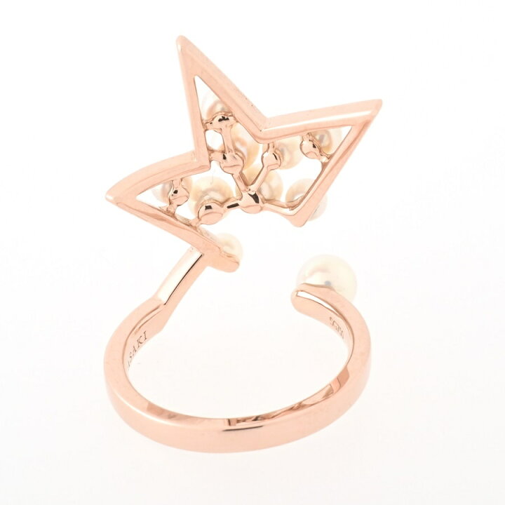 楽天市場】タサキ / TASAKI アブストラクト スター リング K18SG  