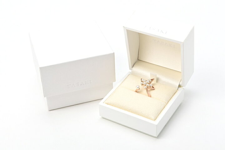 楽天市場】タサキ / TASAKI アブストラクト スター リング K18SG  