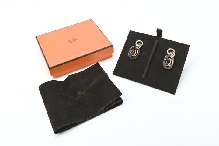 楽天市場】エルメス ピアス ユリディス PM バッファローホーン/メタル  