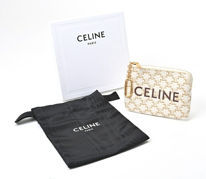 楽天市場】セリーヌ / CELINE コイン＆カードポーチ キーリング付き  
