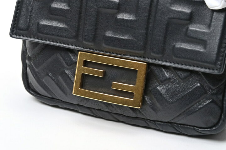 楽天市場】フェンディ / FENDI バゲット ブラックレザー バッグ 