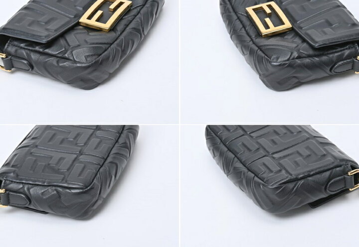 楽天市場】フェンディ / FENDI バゲット ブラックレザー バッグ 