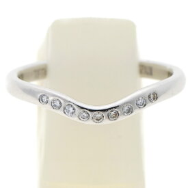 【中古】ティファニー/TIFFANY&Co.　エルサ ペレッティ カーブド バンドリング ダイヤモンド　60016941　D0.06ct　Pt950　プラチナ　L-158225　新入荷