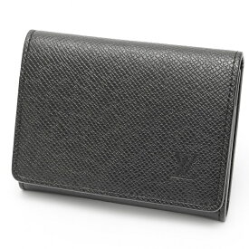 【中古】 ルイヴィトン / LOUIS VUITTON カードケース アンヴェロップ カルト ドゥ ヴィジット NM M64595　タイガレザー　ノワール(ブラック) 商品番号 S-159738　新入荷