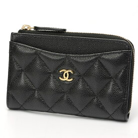 【中古】 シャネル / CHANEL タイムレス クラシック L字ファスナー コイン カードケース　AP3179 キャビアスキン　ブラック/ゴールド金具 商品番号 S-159734　新入荷