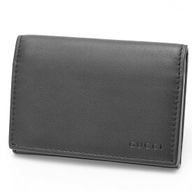 【中古】 グッチ / GUCCI　GGエンブレム GG ファブリック カードケース 818956　スムースレザー　ブラック 商品番号 S-159771　新入荷