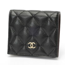 楽天市場】シャネル chanel 二つ折り財布 キャビアスキン（レディース 