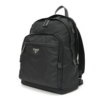 【中古】 プラダ / PRADA Re-Nylon x サフィアーノレザー バックパック リュックサック 2VZ048　ナイロン…