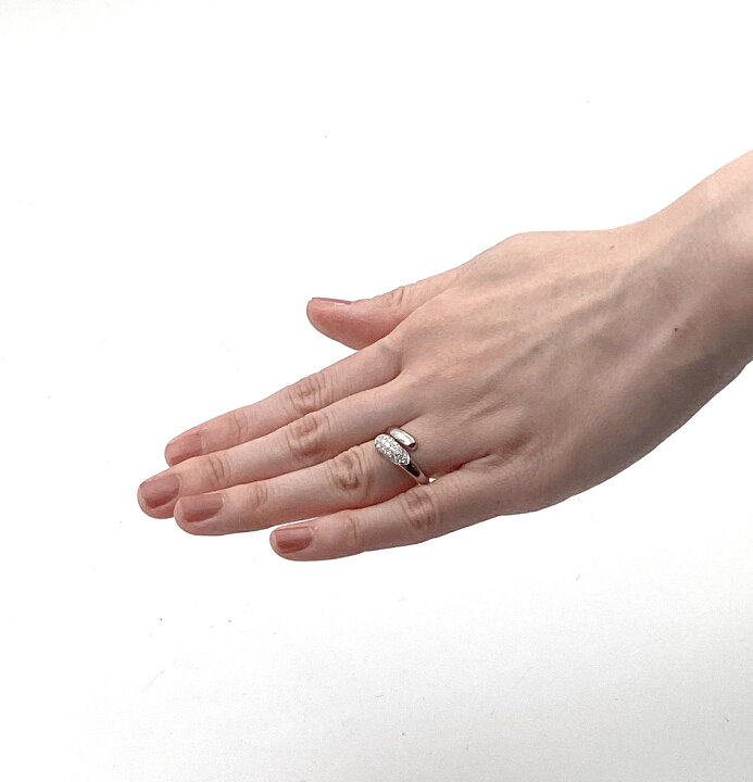 楽天市場】ブルガリ アストレア リング 750(K18WG) ダイヤモンド # 8  