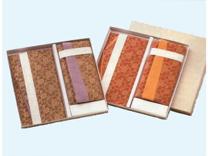 正絹名物裂(牡丹唐草) 金封ふくさ・念珠入セット