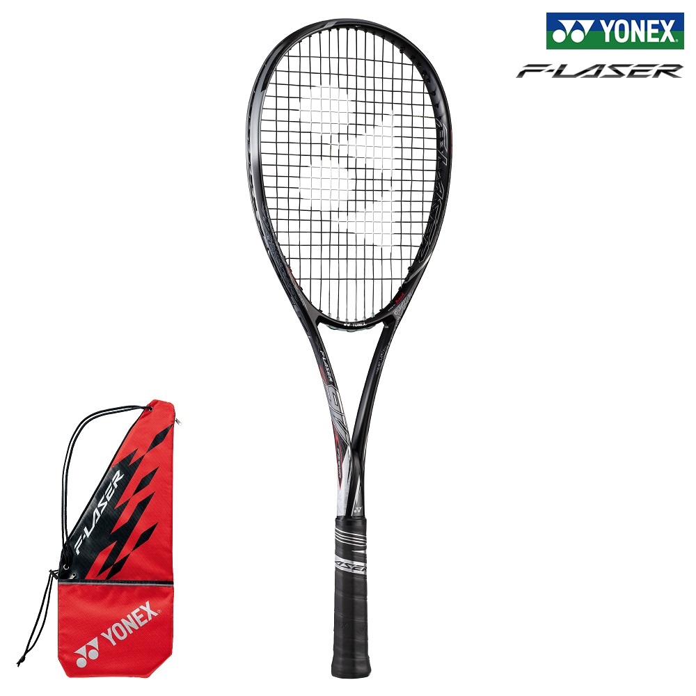 前衛タイプ YONEX ヨネックス ソフトテニスラケット F-LASER 至上 9V エフレーザー9V FLR9V ソフトテニス ネットプレーヤー  軟式テニス 243：ブラック 軟式テニスラケット ブラック ボレー 軟式ラケット