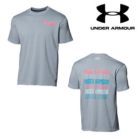 UNDER ARMOUR アンダーアーマー UA ヘビー ウエイト チャージド コットン グラフィック Tシャツ トレーニング メンズ 1365069（025：TGH/PNS）Tシャツ アンダーアーマーTシャツ