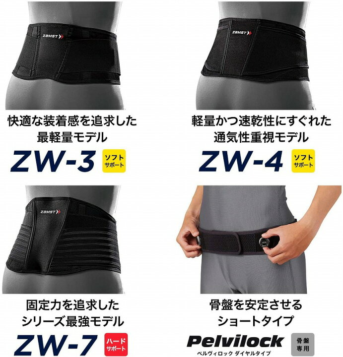 楽天市場】ZAMST ザムスト ZW-5 腰 ミドルサポート サポーター 腰痛 