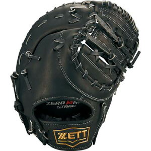 ZETT ゼット 少年軟式ミット ゼロワンステージ(ZERO ONE STAGE)ファーストミット 一塁手用 小学生・ジュニア BJFB71313(1900:ブラック)JR 少年 中学年 高学年 少年用ファーストミット ジュニア