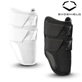 EVOSHIELD エボシールド カスタムフィット ダブルストラップ エルボーガード（左右兼用）WB57563 打者用防具 アームガード 腕 肘当て ヒジ当て ヒジガード コンパクトガード 高校野球対応モデル 軽量 強い 一般 高校 中学 硬式 軟式 ホワイト ブラック