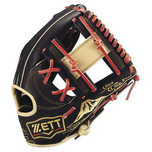ZETT ゼット 軟式グラブ プロステイタス SCE 富士山&雲海刺しゅう(今宮タイプ)内野手用(二塁手・遊撃手用)限定スペシャルカラーエディション BRGB32576S(1932:ブラック×Pブラウン)グラブ