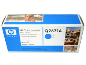 HP Q2671A シアン 純正品 ■外箱若干汚れ等あり【中古】