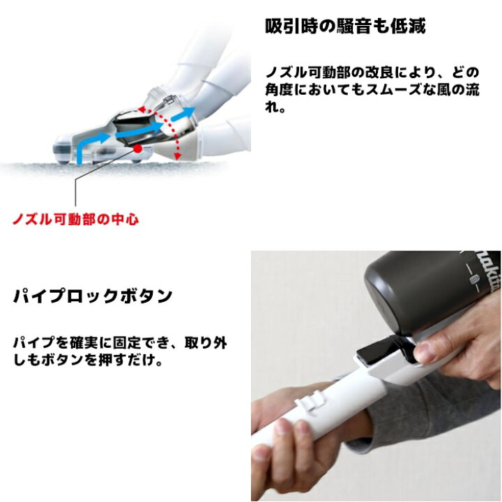 楽天市場】1年保証付き マキタ 18V コードレス 掃除機 サイクロン一体  