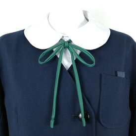 【緑】スクール 紐タイ ハネクトーン1061 ナイロンタフタ 制服 学生服 ヒモタイ セーラー服 LC1036