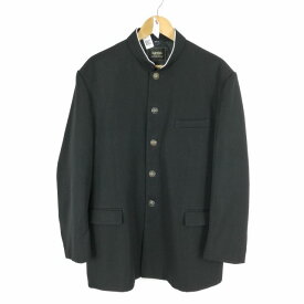 学生服 学ラン 185A 男子 カンコー 上着 ウール混 標準型学生服 ラウンドカラー カシドス 黒 中古 ランクC a3 JJ5328