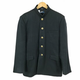 学生服 学ラン 180A 男子 トンボ 上着 ウール混 標準型学生服 詰襟 カシドス 黒 中古 ランクC a3 JJ6305