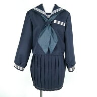 新品 冬 セーラー服 紺 白3本線 前ファスナー tam_1169