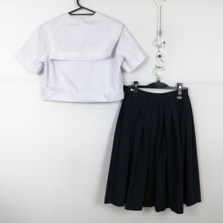 楽天市場】セーラー服 スカート 上下2点セット 170A カンコー 夏物 白3 KANKO セーラー服上下