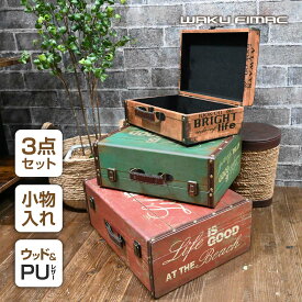 【期間限定！10％OFFクーポン配布中！】 waku fimac 収納ボックス 収納ケース アンティーク ビンテージ レトロ アウトドア キャンプ 収納 衣装ケース 家庭用 車載用 アウトドア用 キャンプ用