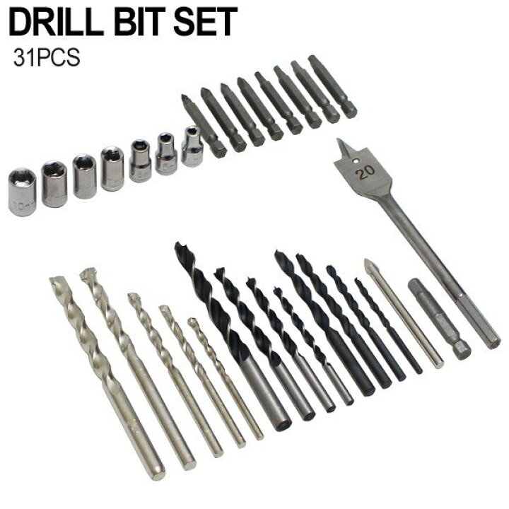 楽天市場 ビットセット 31pcs ドリルビット Hss プラスビット マイナスビット トルクスビット 六角 大工 Diy 工具 インパクトドライバー ドリルドライバー 対応 トップセンス